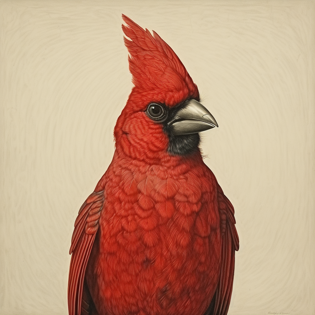 cute cardinal illustration