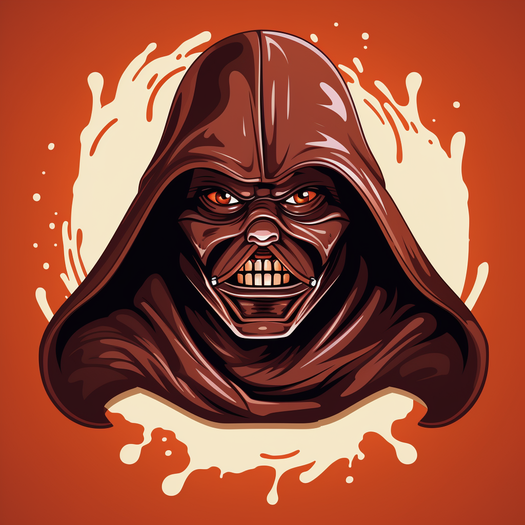 Darth Nutella, the Evil Villain with Hazelnut Mask