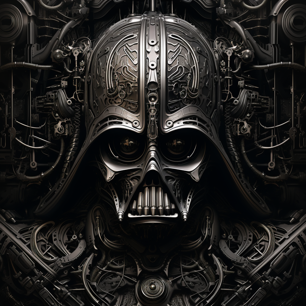 Darth Vader Alien Artist Giger Style