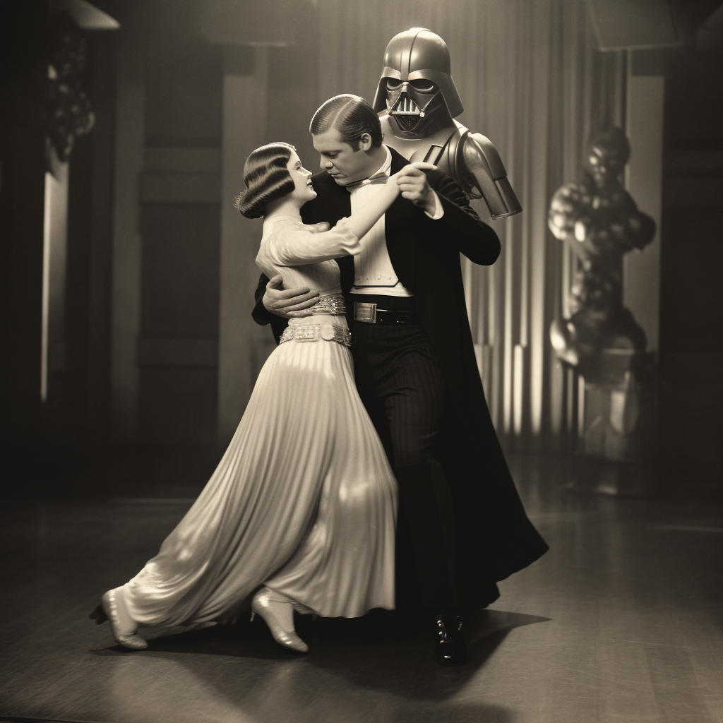 Darth Vader dancing tango in 1930