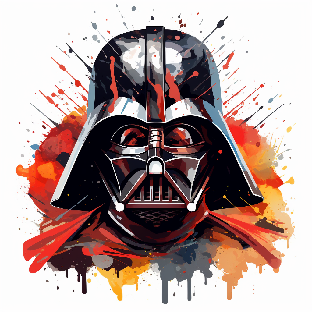 Darth Vader in Disney style