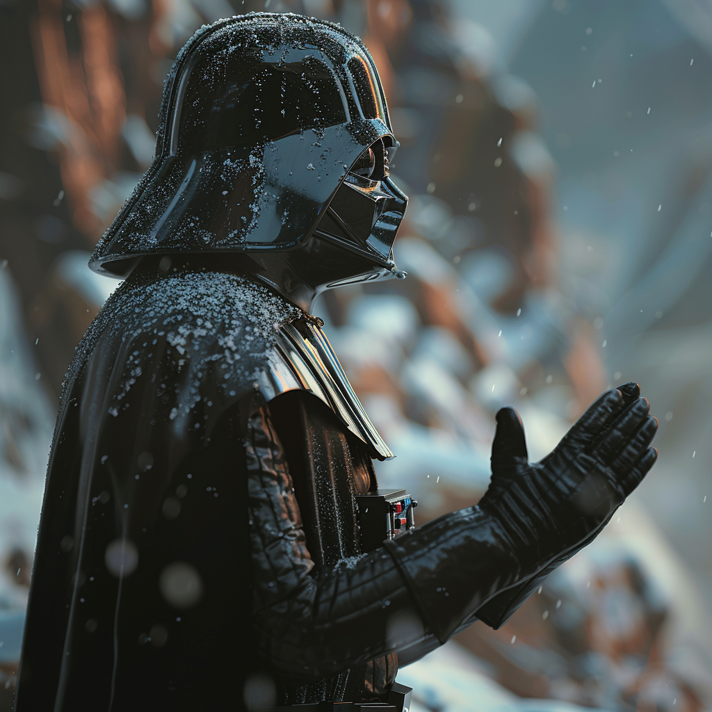 Darth Vader hands folded 4k image