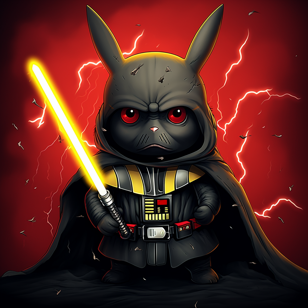 Darth Vader Pikachu illustration