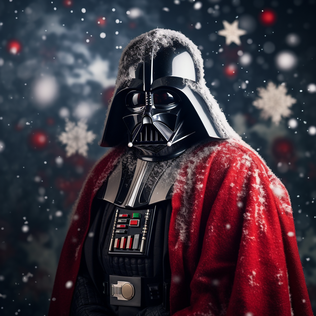 Darth Vader in Santa Claus Suit