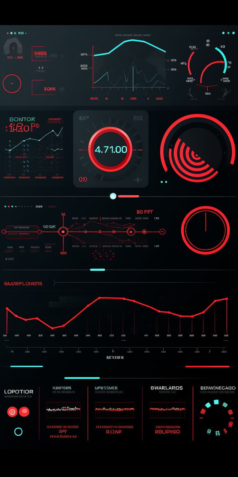 Vector image of analytics dashboard