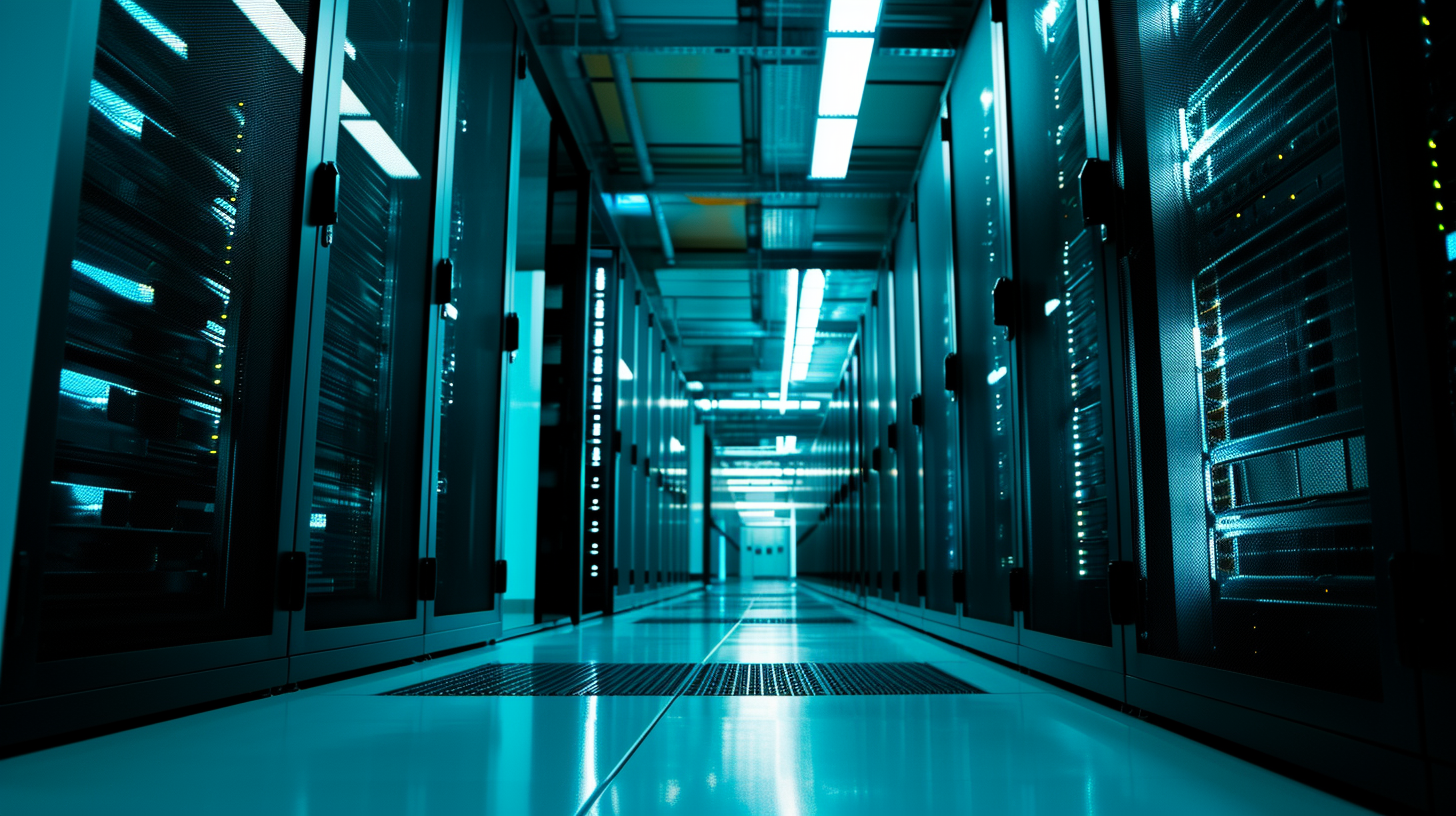 Stunning data center photo with a dramatic effect