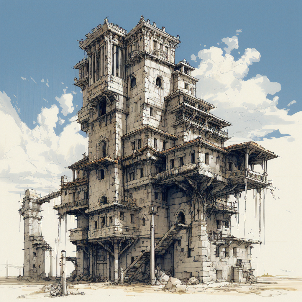 Building Unfinished Look Sketch