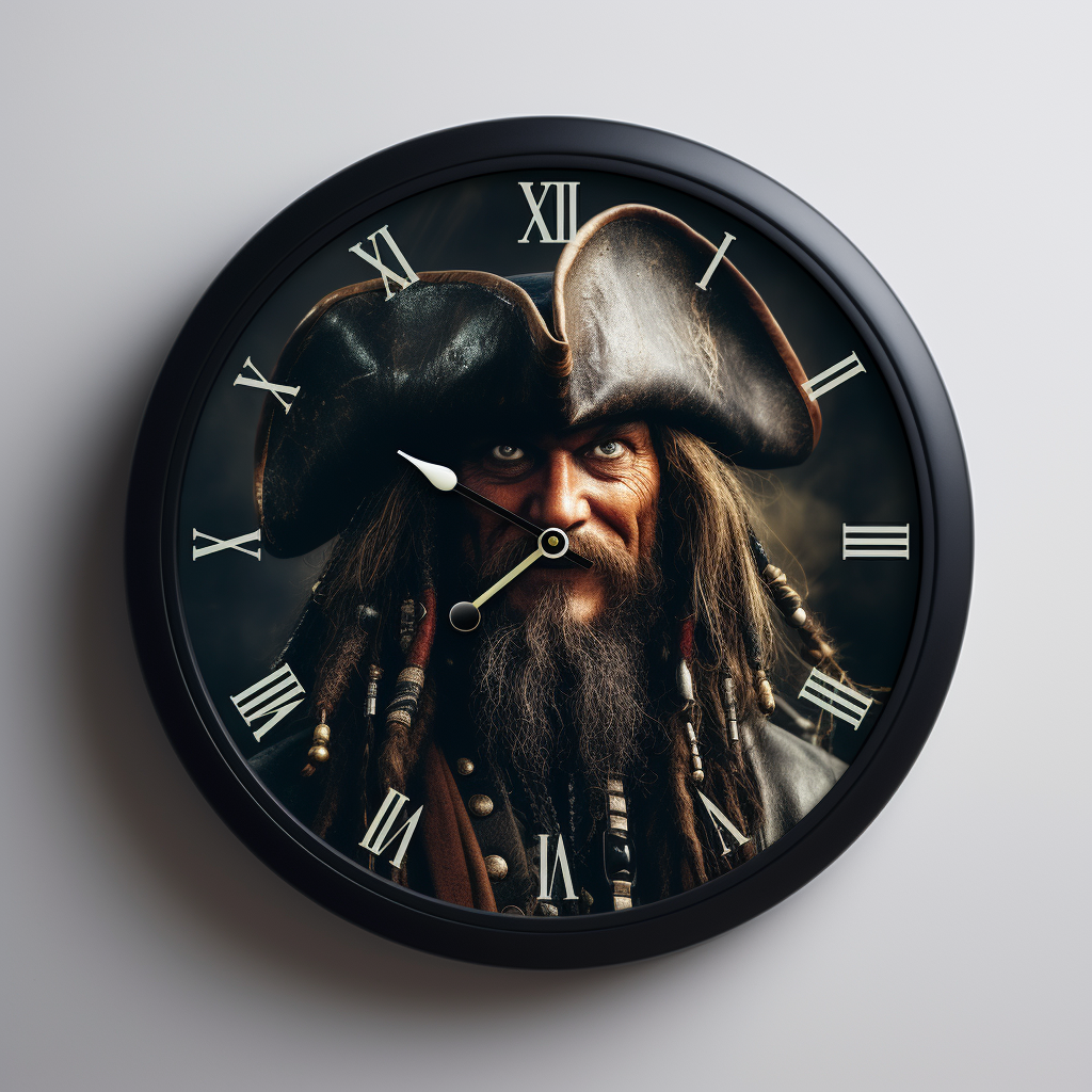 Realistic Davy Jones Pirates of Carribean Clock Design