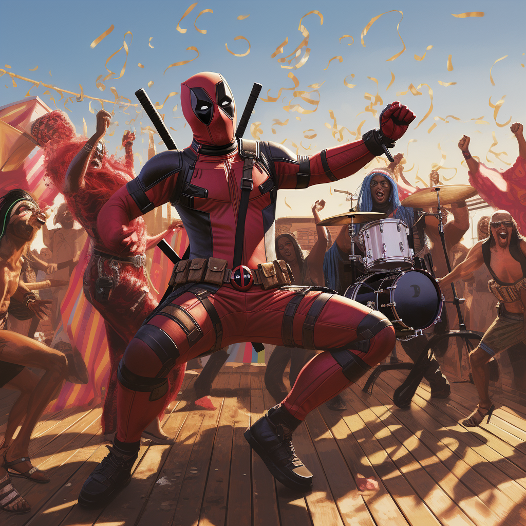 Deadpool Conga Line Picture