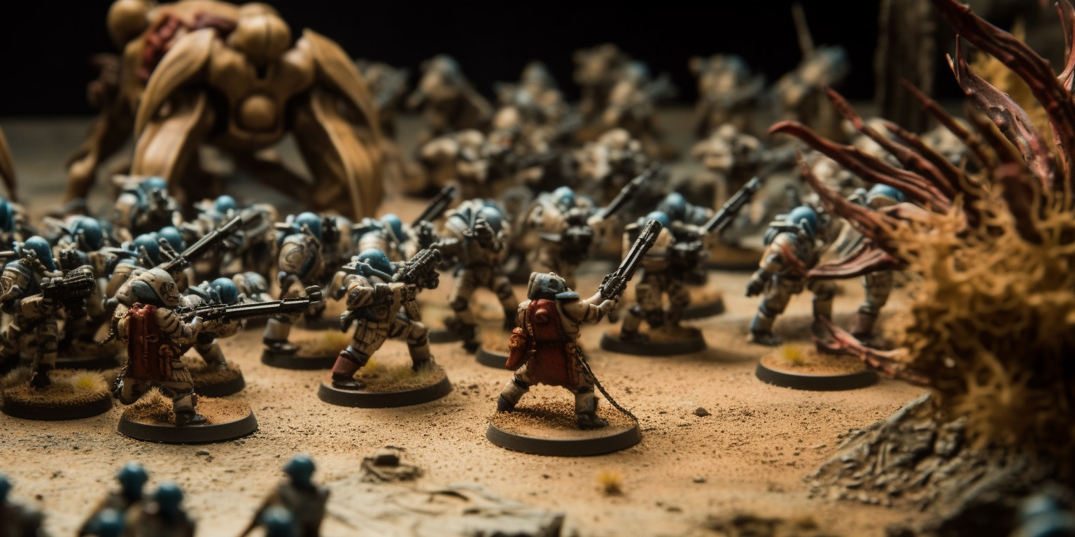 Death Korps of Krieg recruit battling Tyranids