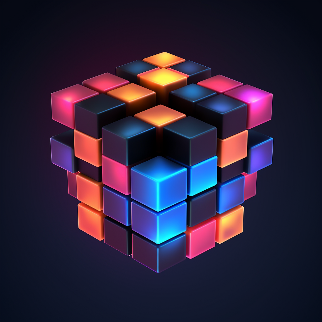 Decentralized Operating System Logo Cubes