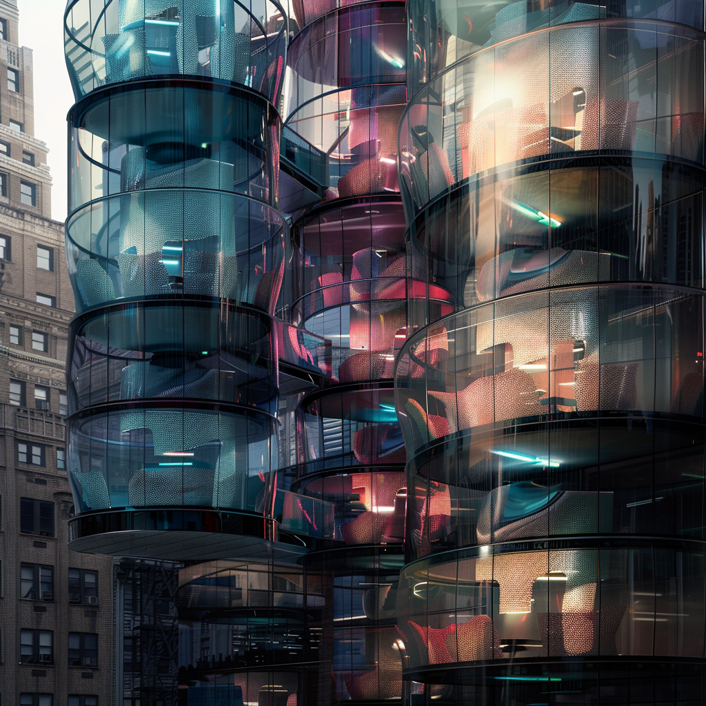 Unique Deconstructionist Architecture Building Capsules