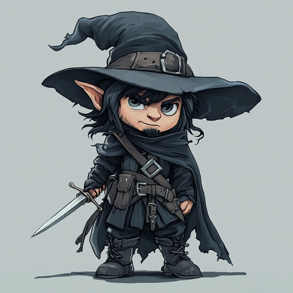 Male Deep Gnome Rogue Character