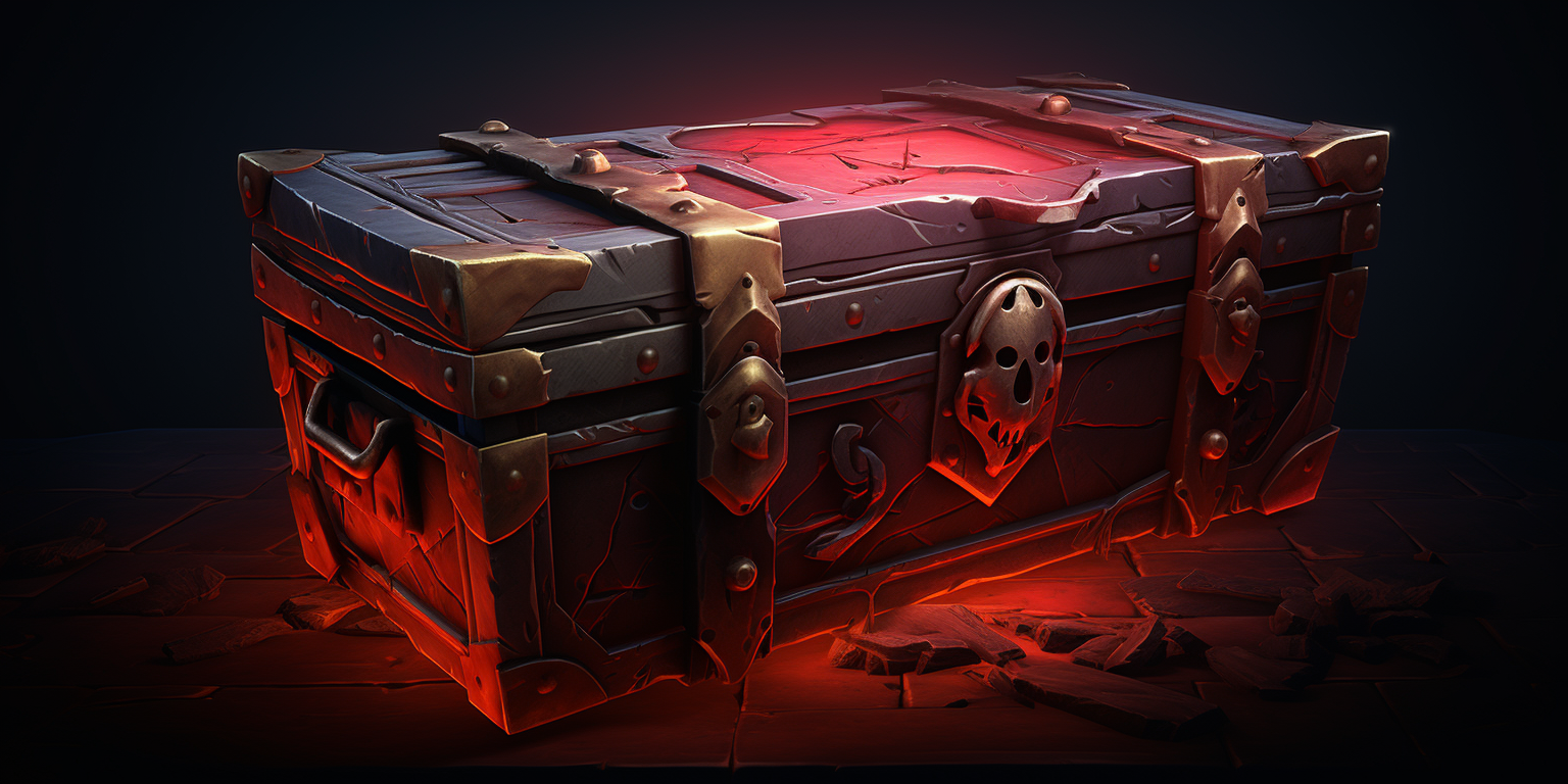 Rare Deep Red Glow Reward Crate