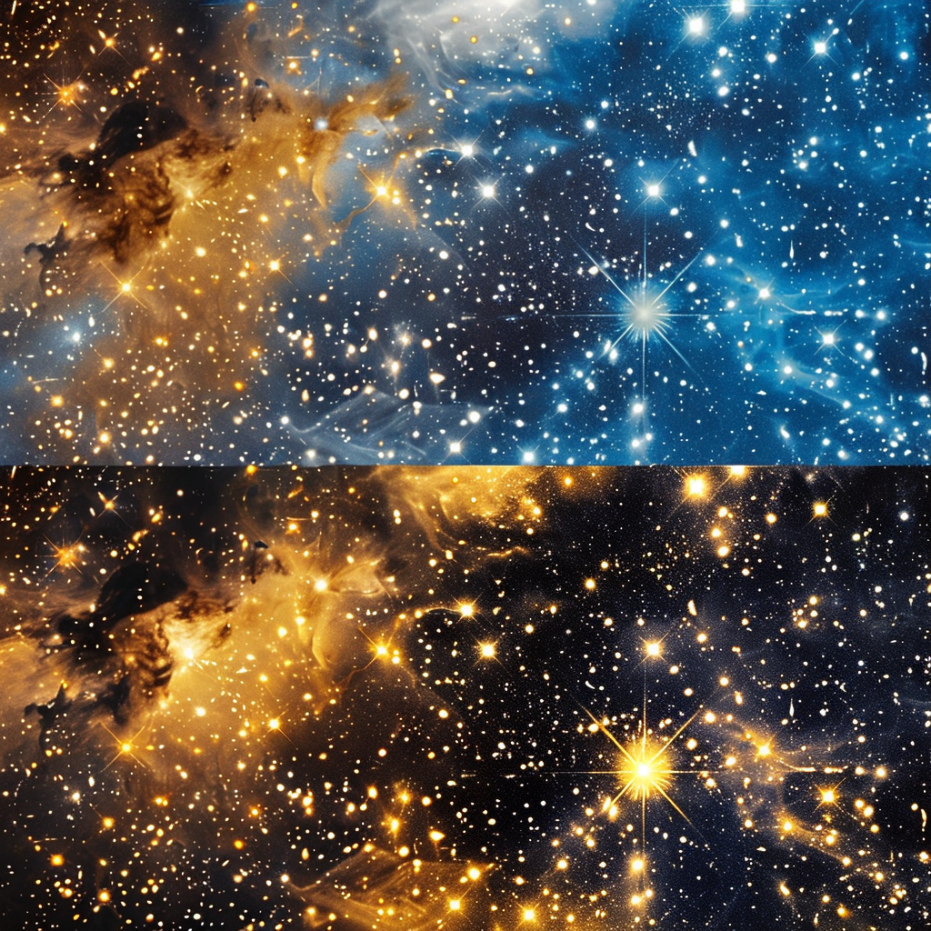 Deep space stars YouTube banner