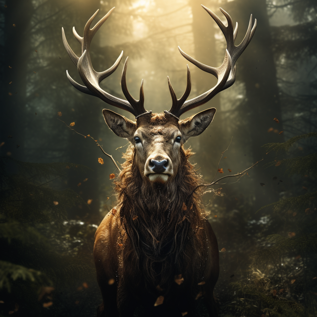 Deer Head Photograph