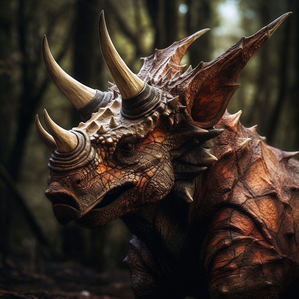 Magnificent Deer Triceratops Hybrid Creature