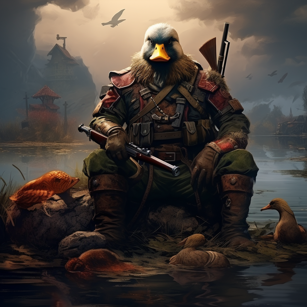 Pathetic and defeated duck hunter