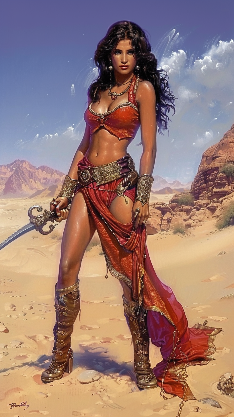 Dejah Thoris Fantasy Art Painting