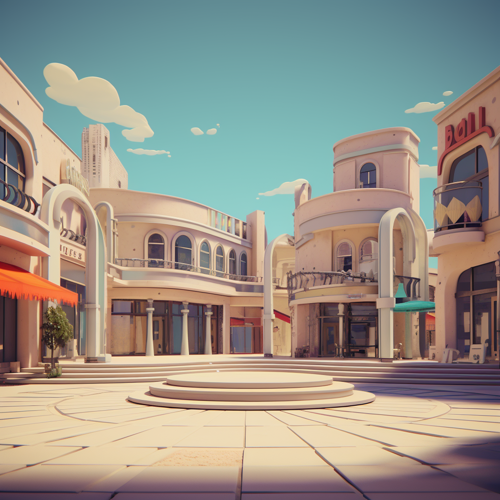 Stylized Delfino Plaza Photo