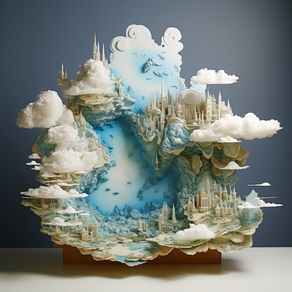 Delicate Indonesia Cloud Diorama