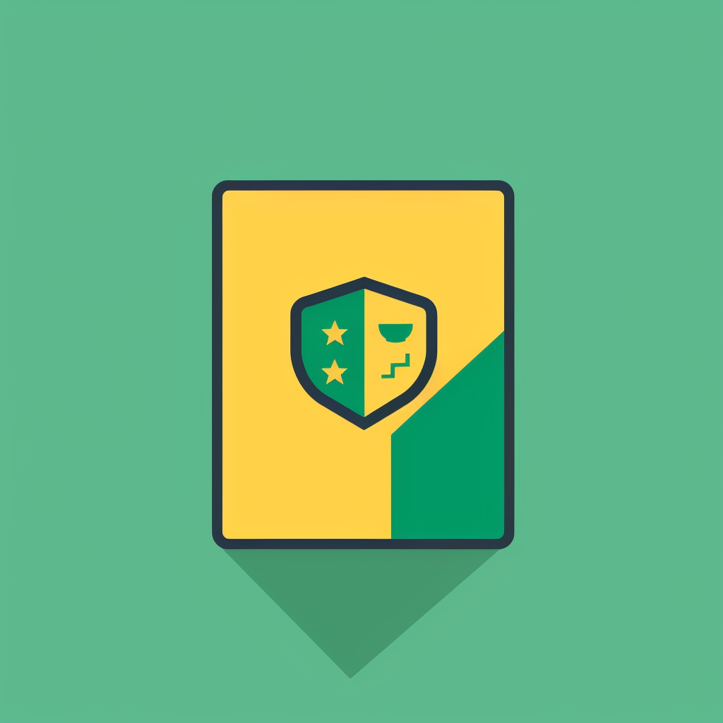 Stylish Delivery Company Icon with Brazilian Flag Palette