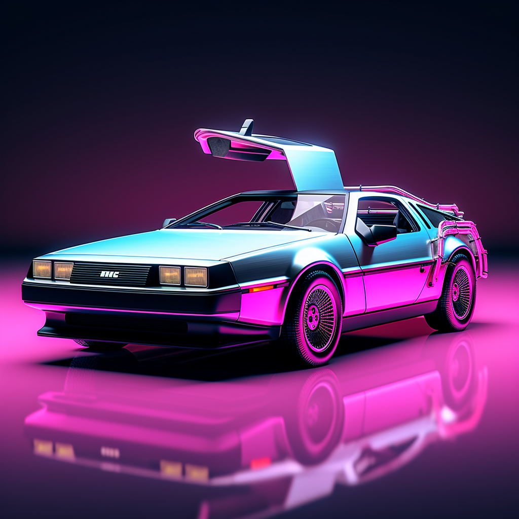 Delorean minimalist fintech experience