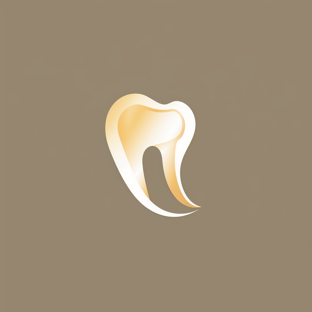 Vector tooth silhouette logo for dental clinic