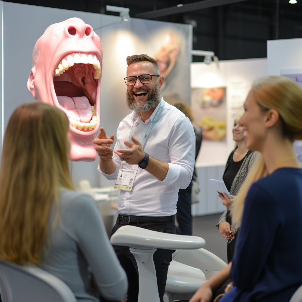 Dentist showcasing modern smile types