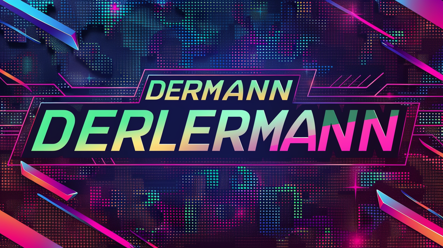 Derbildermann 80s LED Sign Halftone