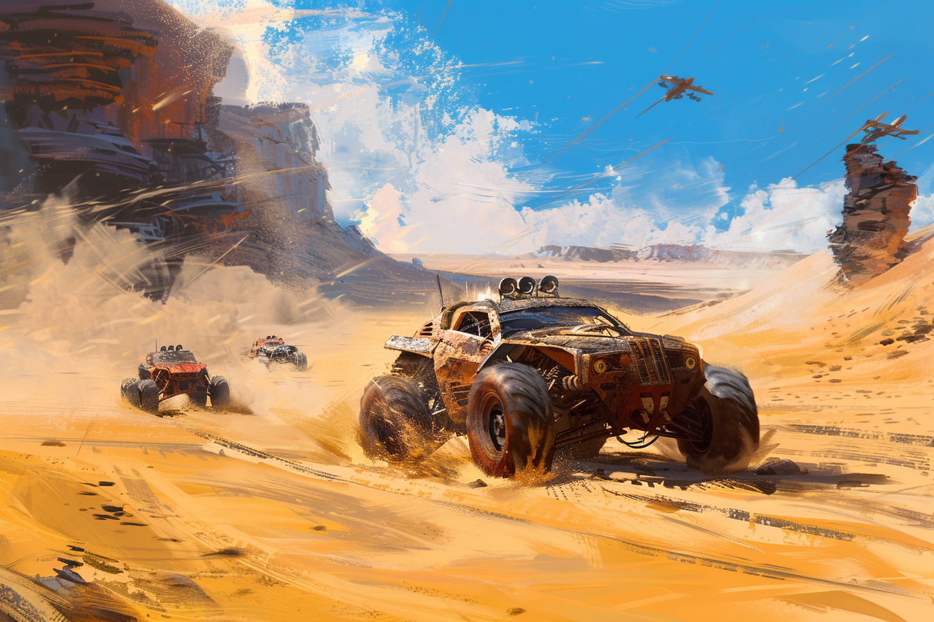 Mad Max style desert race