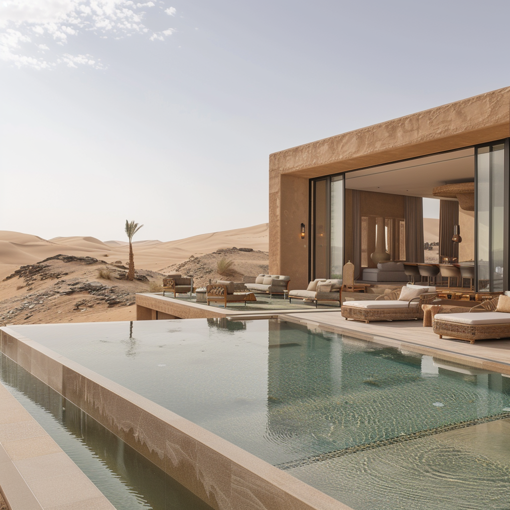 Stunning Desert Resort Private Villas Views