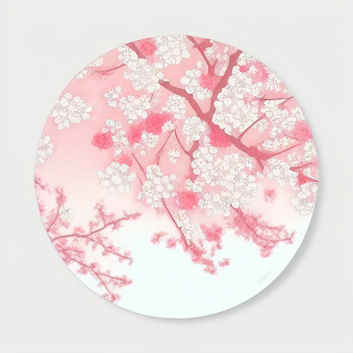 Sakura blossom sticker design