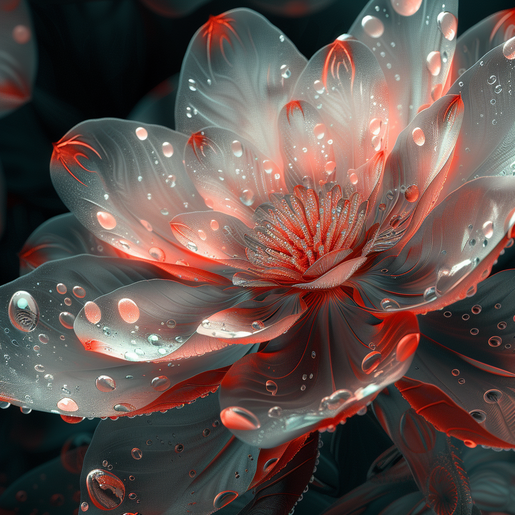 Stunning Diamond Fluid Background with Beautiful Flower Patterns