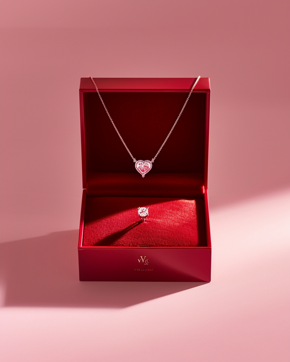 Diamond Necklace in Luxury Box