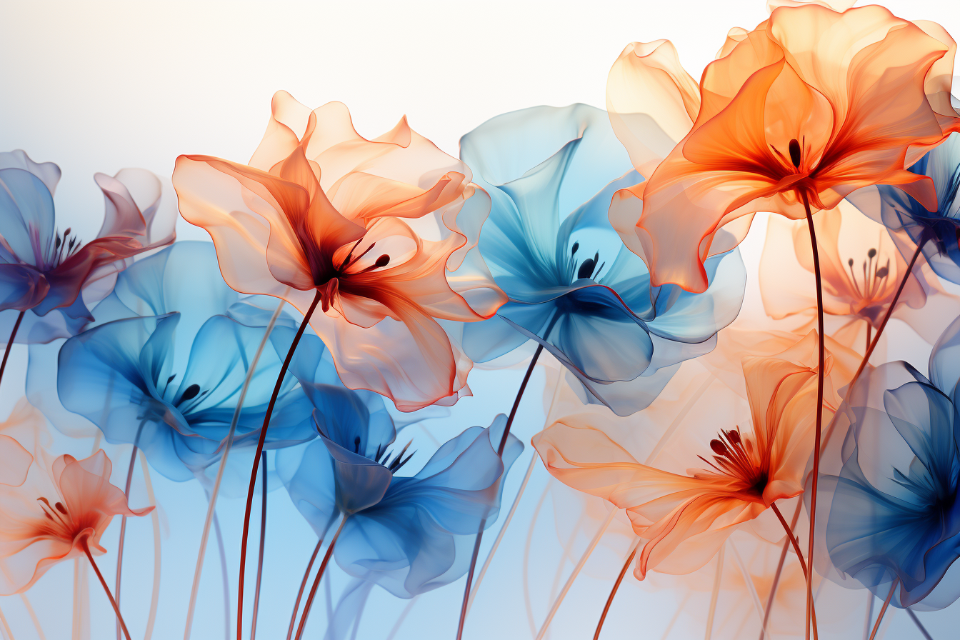 Beautiful Digital Floral Flowers as Data Structures