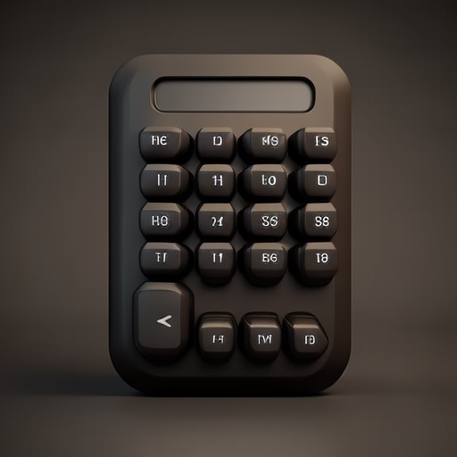 Digital keypad with modern minimalistic shape