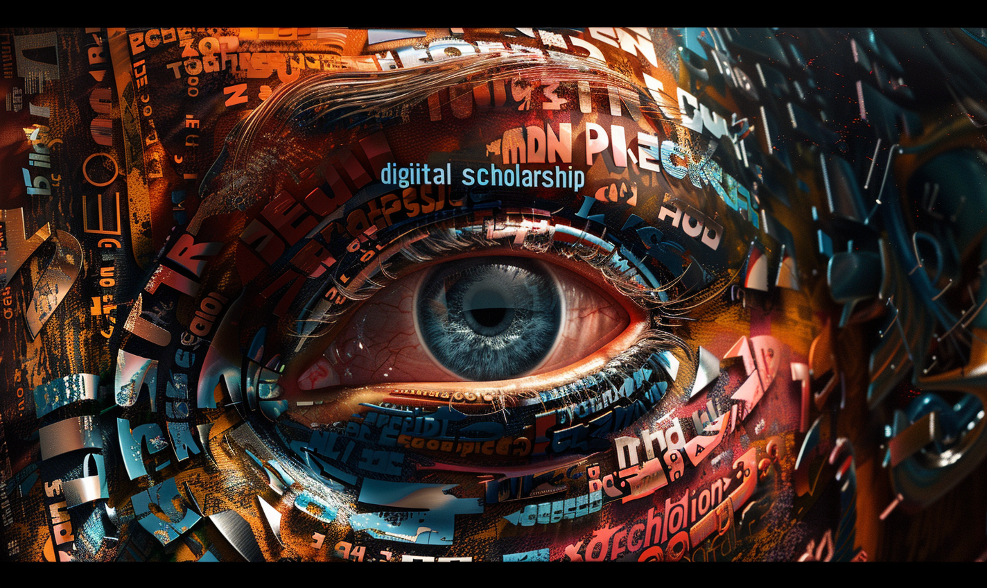 Digital scholarship concept art piece