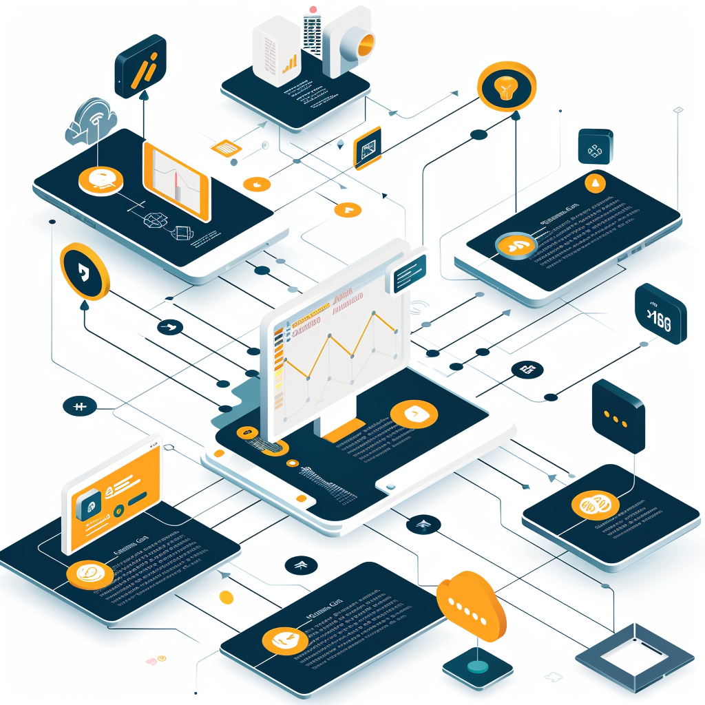 Basic style digital enterprise flowchart