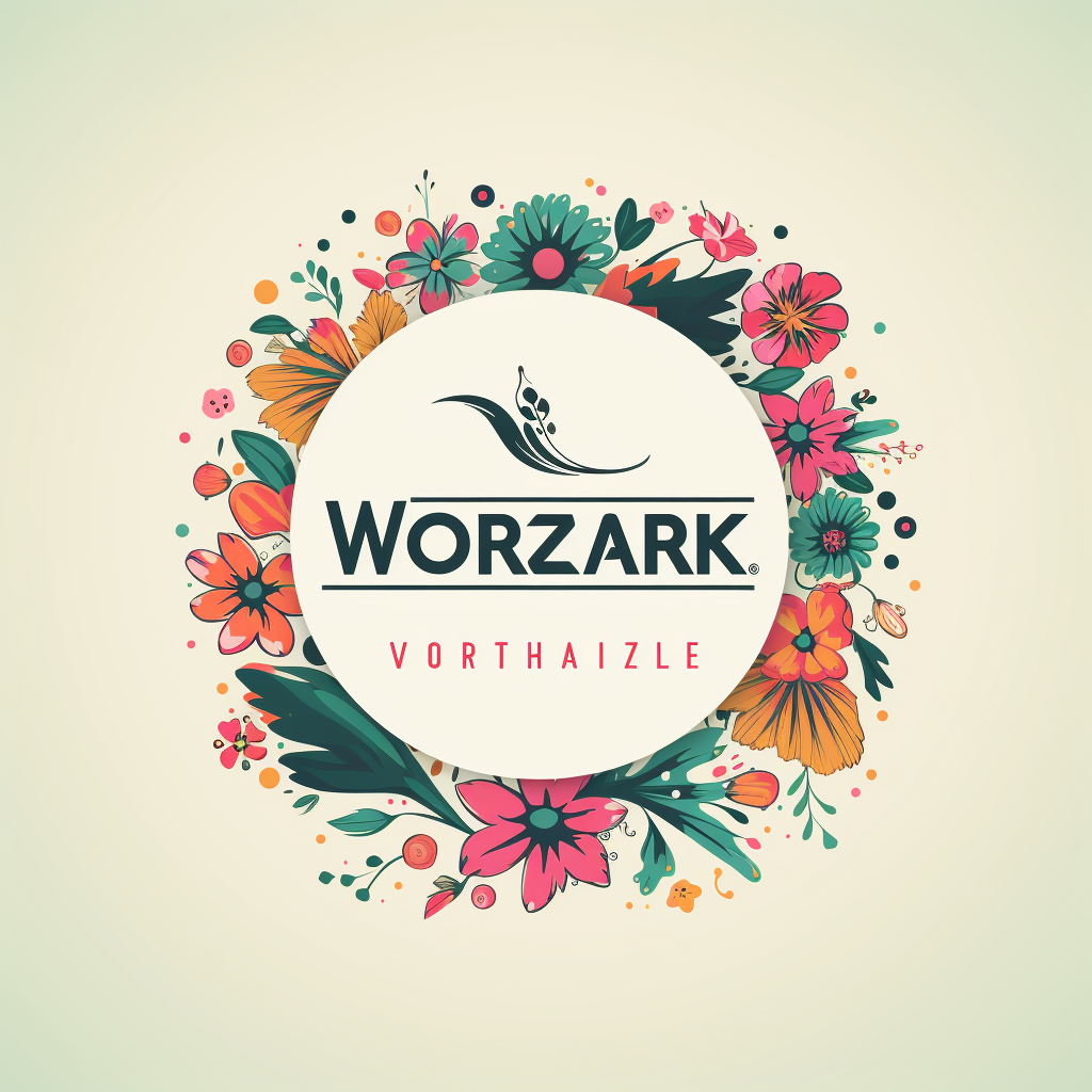 DigitalWorxZA Shop Logo with Floral Theme