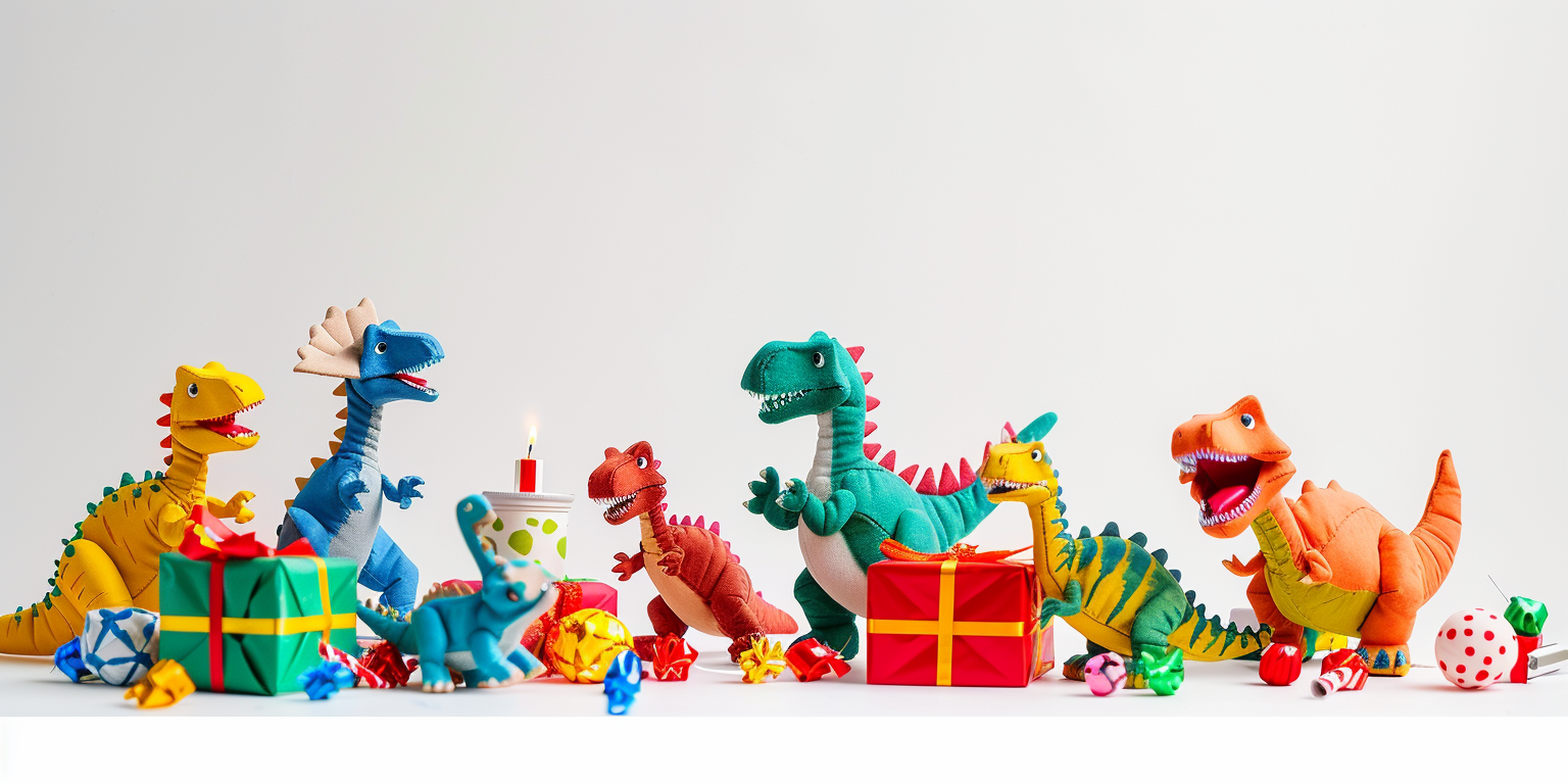 Cute Dinosaur Babies Birthday Play