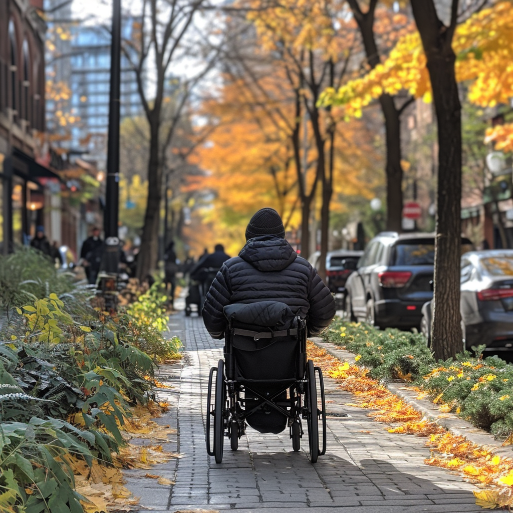 Disabled people blocked by parked cars