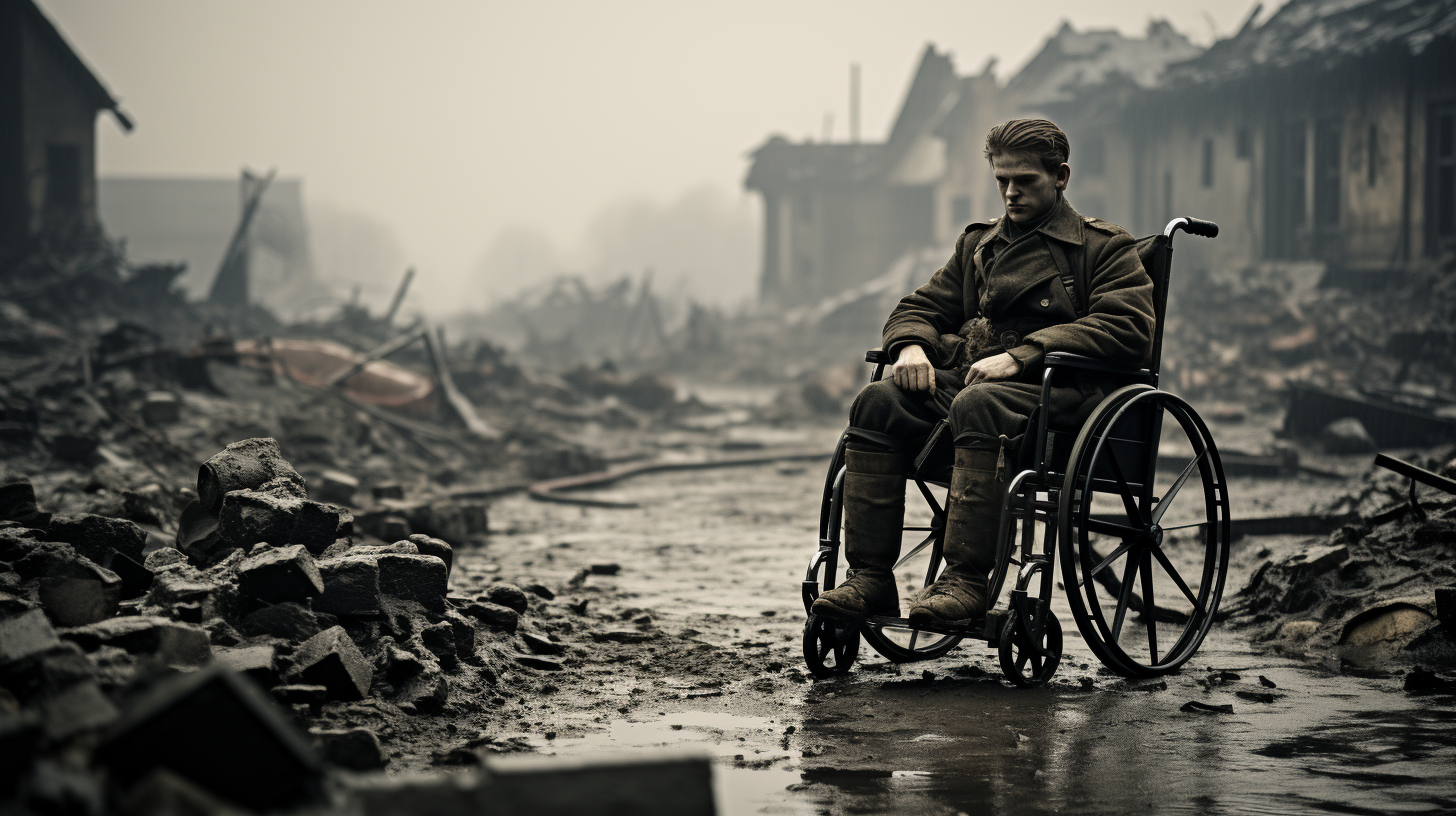 Photograph of Disabled People in World War II