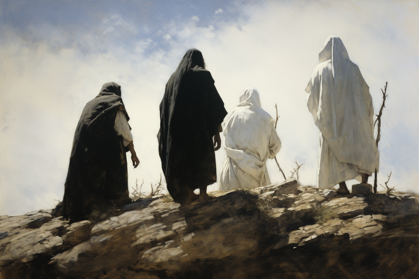 Andrew Wyeth's painting of disciples on the Mount of Olives