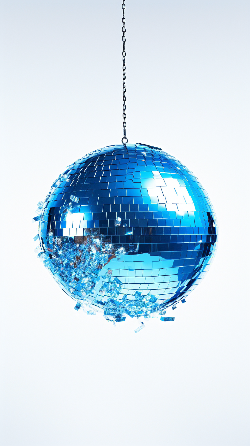 Disco Ball with Blue Slime Chrome