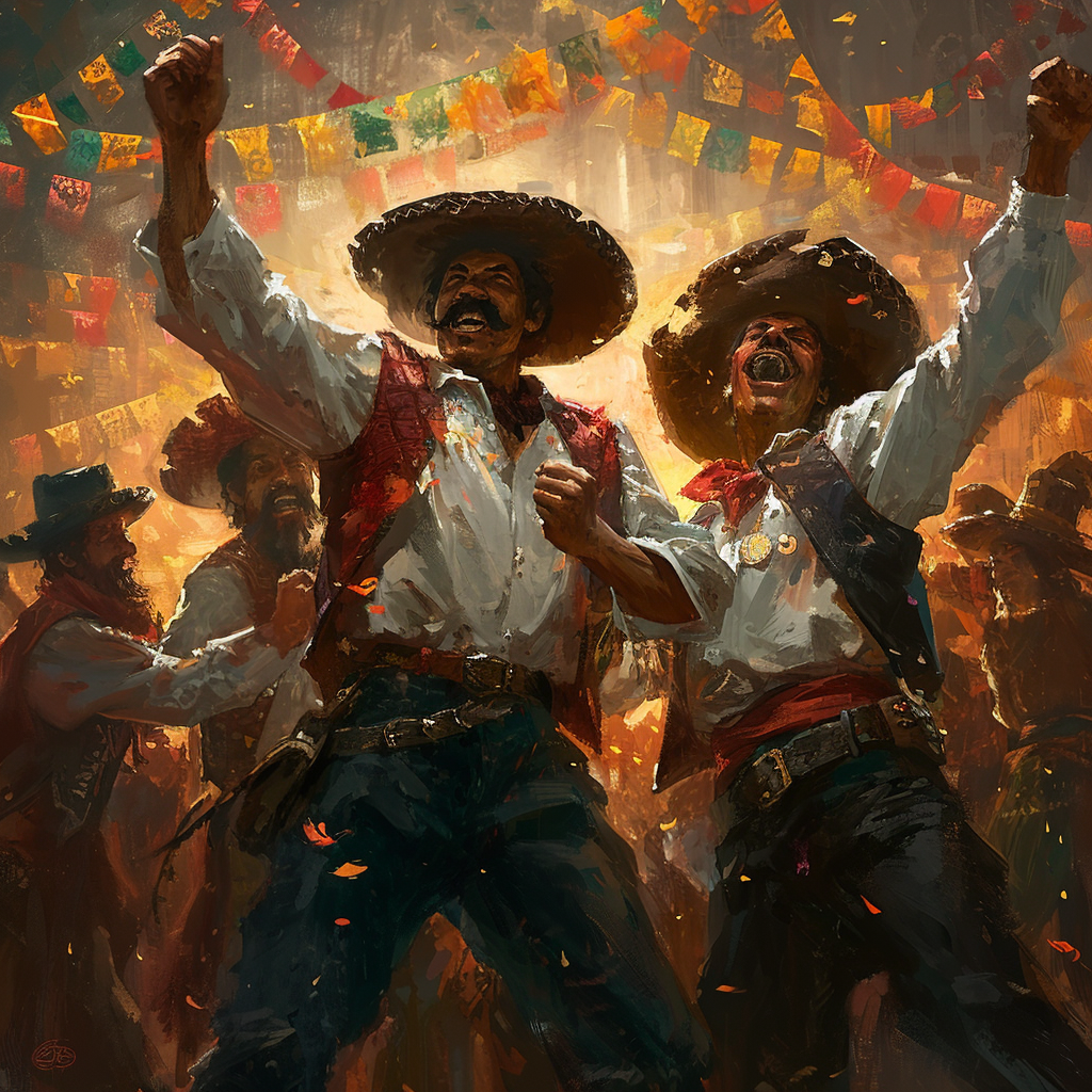 Disco Banditos Celebrating Victory