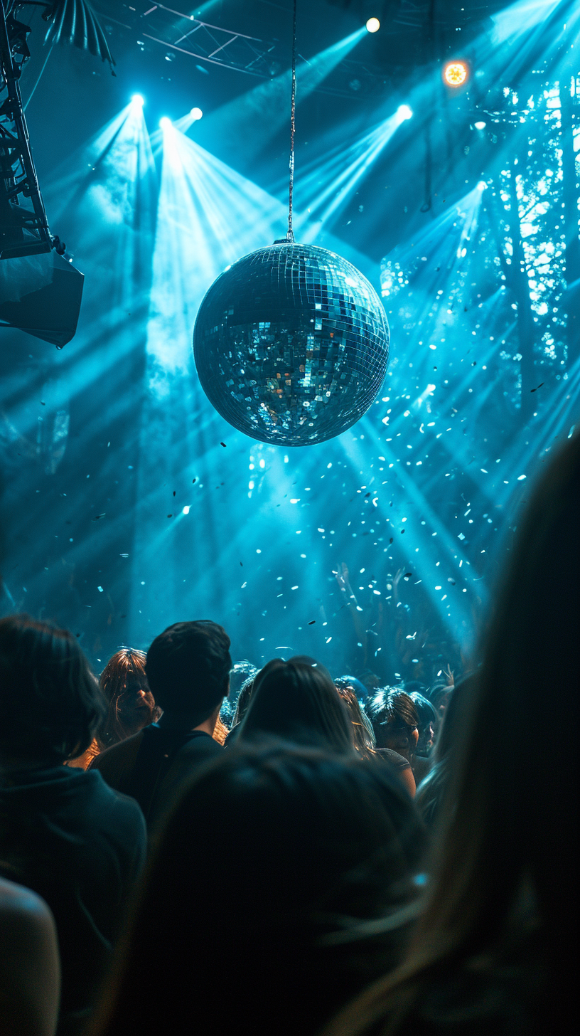 Close-up of Colossal Disco Ball