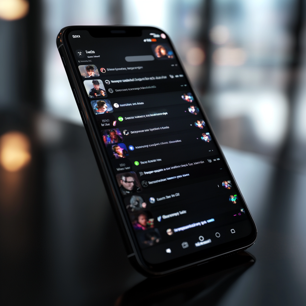 Discord chat on smartphone interface