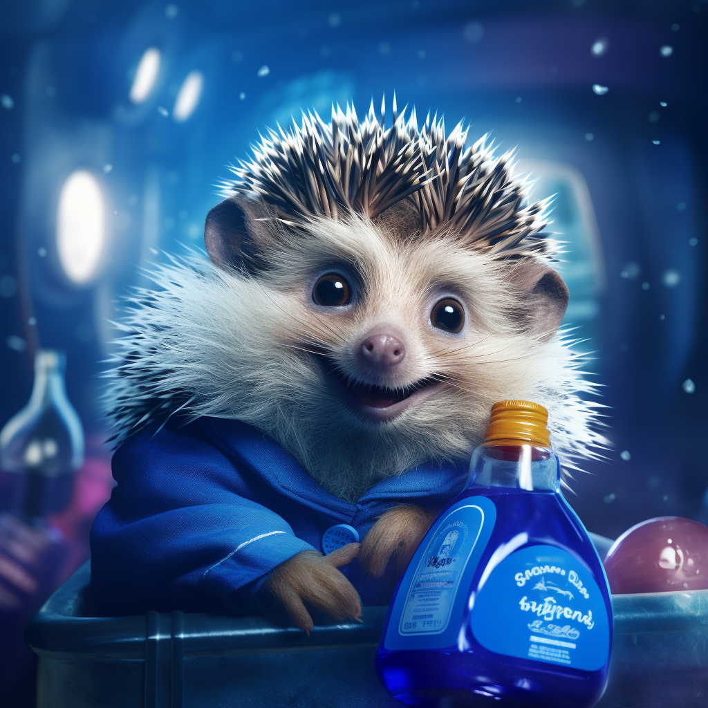 Hedgehog enjoying discounted oil change promo