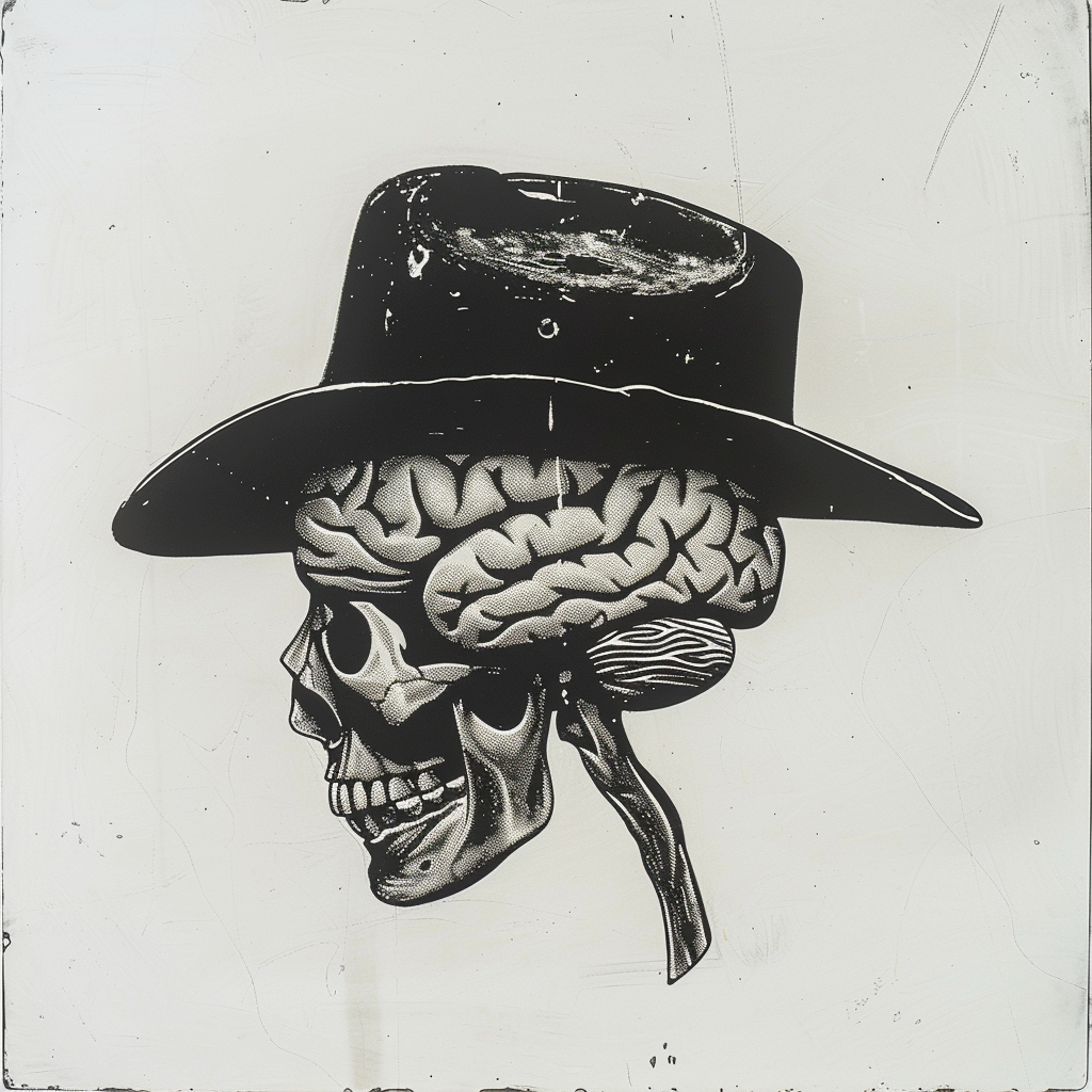 Victorian Electrotype Brain Cowboy Hat